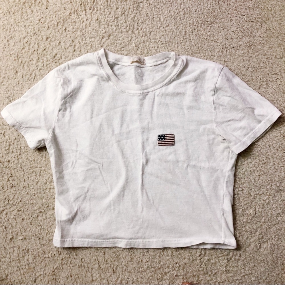 HELEN AMERICAN FLAG PATCH TOP